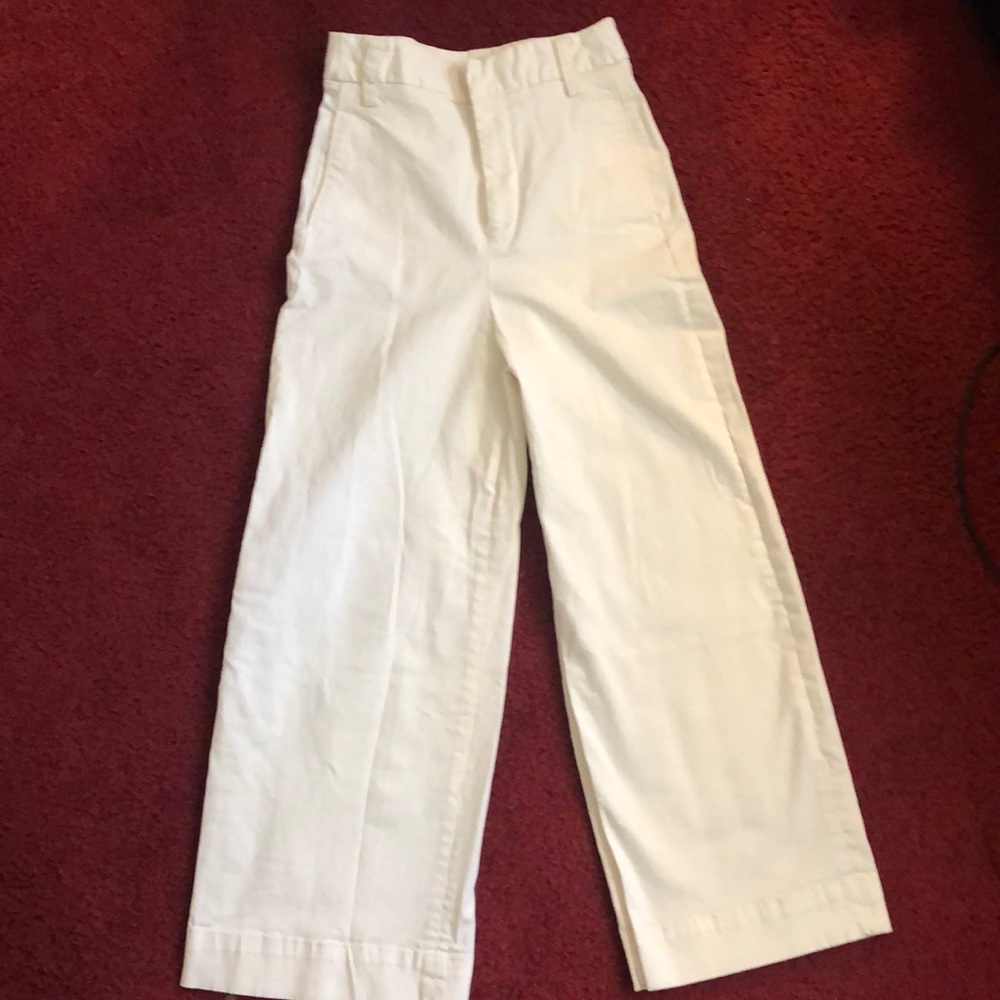 Y2K Zara white trousers/pants